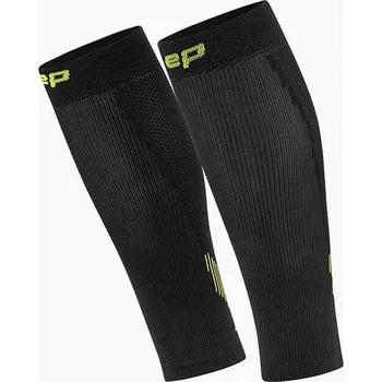 Cyklistické oblečení Pánské kompresní pásky na lýtka CEP Calf 5.0 black/lime