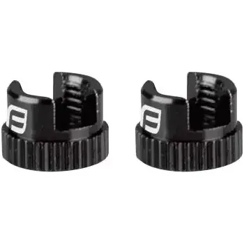 Komponent pro jízdní kolo Force dorazová matice na vložky galuskových ventilku 2 ks černá