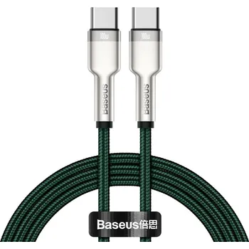 Datový kabel Baseus CATJK-D06 kabel USB-C PD / USB-C PD / QC / 2m / 5A / 100W / zelený