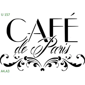 Šablona U 157 - A3 , Nelepící folie