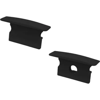 LED lišta Koncovka vestavného profil lištau V25 černá - Koncovka s otvorem - LED Solution - LP316B-END-HOLE - LP316B-END-HOLE