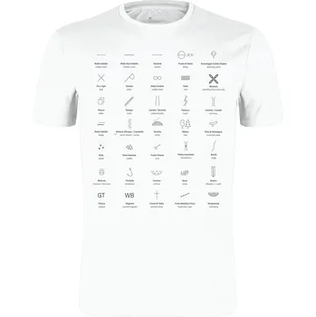 Pánské tričko MONTURA Topographic T-Shirt, White velikost: L