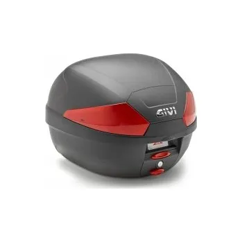 Zavazadlo na motocykl B29N2 kufr GIVI černý s červenými odrazkami (Monolock s vlastní plotnou), objem 29 ltr. GIVI s.r.l. 343313