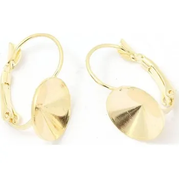 Náušnice EU Náušnice Rivoli 10mm chirurgická ocel gold plating 24kt