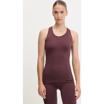 Tréninkový top Hummel Seamless 210491 burgundské 83A, vel. L