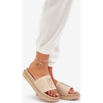 Dámské pantofle Dámské pantofle Big Star – béžové velikost 40 hnědá