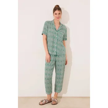 Dámské noční prádlo Pyžamo women'secret 4859417 zelená 77X, vel. M