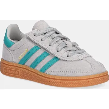 Chlapecké tenisky Dětské semišové tenisky adidas Originals HANDBALL SPEZIAL šedá barva, JP8007 90X, EUR 25