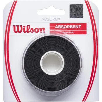 Tenisové omotávky Wilson AbsorbX Overgrip 3 Pack Black