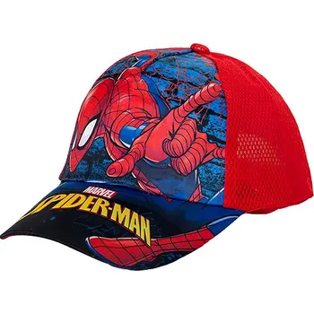 Pokrývka hlavy Spiderman Superhero s potiskem - dětská kšiltovka vel. M/L