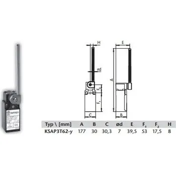 vypínač Konc.spínač KSAP3T 62X11 SEZ SEZ - CZ s.r.o. 11-18-050-36211