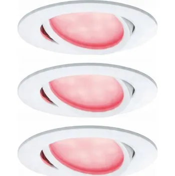 Koupelnové svítidlo Paulmann 93940 -SADA 3x LED RGBW/2W IP23 Stm koupelnové podhledové svítidlo 230V