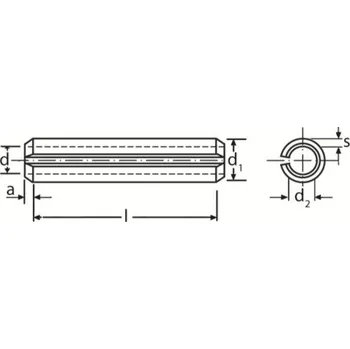 Šroub Kolík 4x30 BEZ PÚ pružný 35-14-801-15430