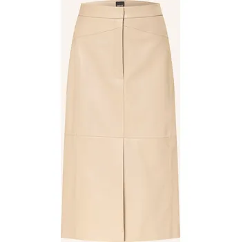 Dámská sukně Boss Dámská Kožená Sukně Sekina, krémová, 38