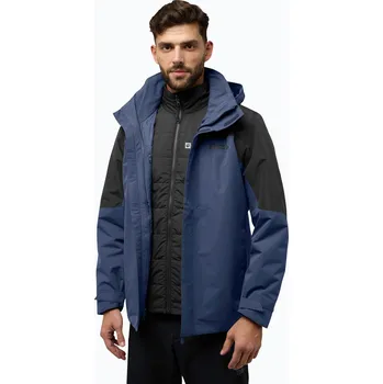 Pánská bunda Pánská bunda 3v1 Jack Wolfskin Romberg 3In1 midnight sky