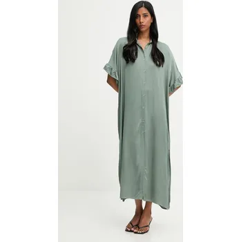 Dámské šaty Šaty Answear.LAB zelená barva, maxi 90201 91X, vel. S