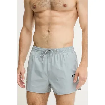 Plavkové šortky Calvin Klein šedá barva, LV00N61110 90X, vel. M