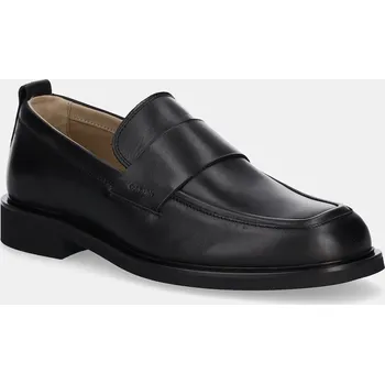 Dámská obuv Kožené mokasíny Calvin Klein SQ RUBBER LOAFER HM0HM01901 černá 99X, EUR 45