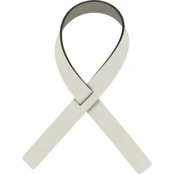 Kroužek na ubrousek Kroužek na ubrousek FOLD NUPO 30 cm, sada 4 ks, lněná / tmavě šedá, kůže, LIND DNA - doprava zdarma od 2999 Kč