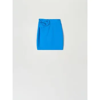 Dámská sukně Sinsay - Mini sukně s ozdobným vázáním - světle modrá - 6218T-50X - 6218T-50X-XXS