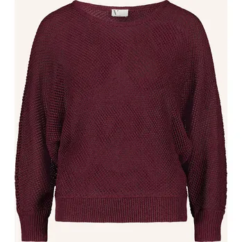 Dámský svetr V By Vera Mont Dámský Svetr S Třpytivou Přízí, tmavě červená, 38