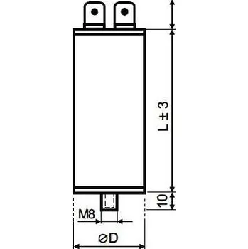 Elektronická součástka Kondenzátor MPB 0250041 25uF DNA Central Europe s.r.o. 59-08-807-15023