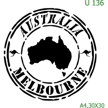 Šablona U 136 - 30 x 30 cm , Lepící fólie