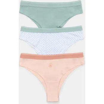 Dámské spodní prádlo Sinsay - Sada 3&nbsp;kusů brazilských kalhotek - vícebarevná - 630AP-MLC - 630AP-MLC-XL
