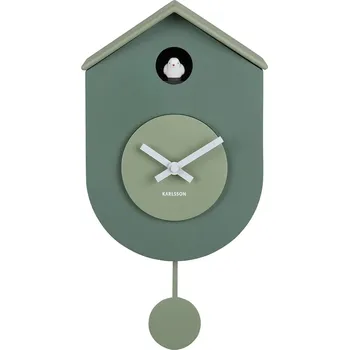 Hodiny Kyvadlové hodiny Karlsson Grato Cuckoo 33 cm KA6026GR zelená 77X