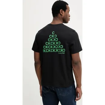 Pánské tričko Bavlněné tričko Calvin Klein Jeans LV04RC825G černá 99X, vel. L