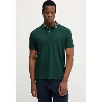 Bavlněné polo tričko Guess M5YP34.KCJV1 zelená 96X, vel. XL