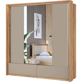 Šatní skříň Šatní skříň IMPRESSIO dub Mauvella/Congo šířka 200 cm