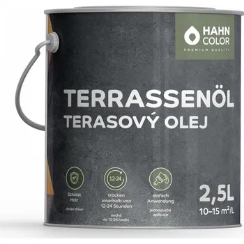 CDATA[Podrobnosti o produktu IL0001-11 2,5L Impregnační lazura Herbol IMPRÄGNIER-LASUR FS spolehlivě a ekonomicky chrání…
v 2 obchodech
![barva a nátěr na dřevo Hahn Color TERASOVÝ OLEJ TO-01 Bezbarvý - Farblos Velikost balení: 2,5L