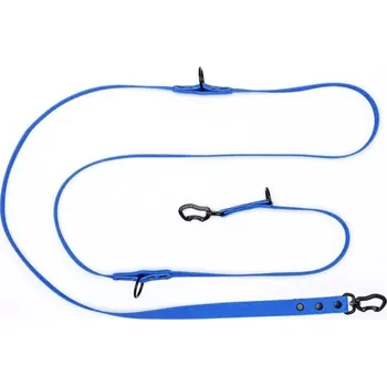Vodítko pro psa Hunting Dog královsky modré přepínací vodítko s hliníkovou karabinou 280 cm