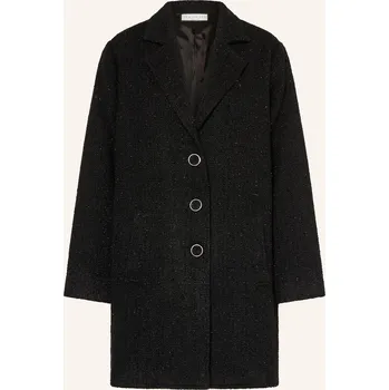 Dámský kabát Sem Per Lei Dámský Kabát Z Buklé S Třpytivou Přízí, černá, 38