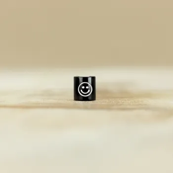 Dětské navlékací korálky Korálek Úsměv Barva: Černá