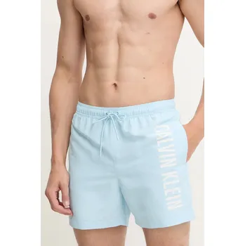 Plavkové šortky Calvin Klein modrá barva, LV00N61092 50X, vel. S