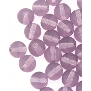 Dětské navlékací korálky CZ Korálek mačkaný kulička 8mm fialová 20010 (20ks)