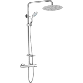 Sprchový set JB Sanitary Sestava s termostatickou baterií a kulatou sprchovou hlavou, 150 mm, chrom, ST 62 001 12 3