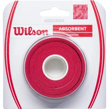 Tenisové omotávky Wilson AbsorbX Overgrip 3 Pack Red