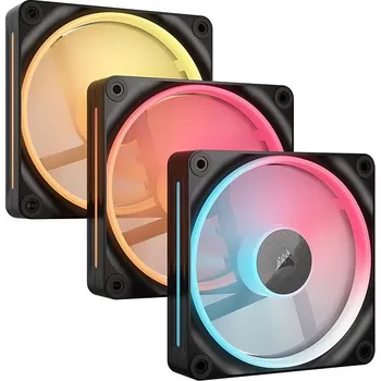 PC ventilátor Corsair iCUE LINK LX120-R RGB Black Triple Fan Kit