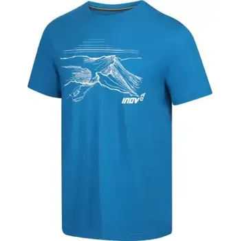 Pánské tričko Inov-8 Graphic Tee Helvellyn pánské tričko krátký rukáv Blue vel. M