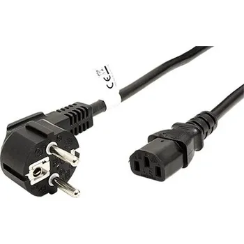 Napájecí kabel InLine Kabel síťový, CEE 7/7(M) - IEC320 C13, 1,5mm2, 10m, černý (16655M) - 19.42.1068