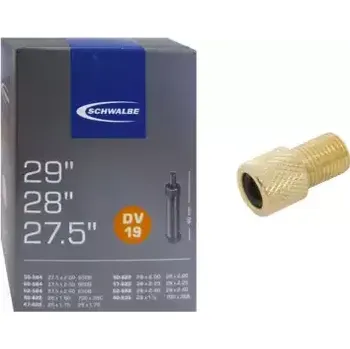 Duše na kolo Schwalbe MTB duše 27,5/28/29" 40-62/622 (DV.19) dunlop ventil 40 mm + redukce na AV