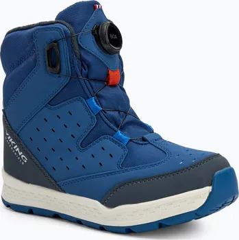Dívčí sněhule Dětské sněhule Viking Footwear Espo Warm Waterproof BOA blue/rust