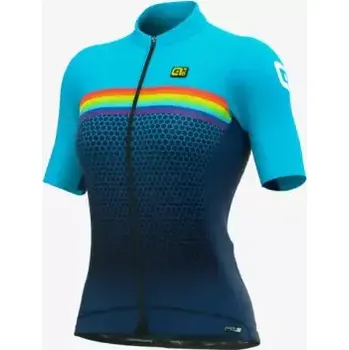 cyklistický dres Alé PRS Bridge dámský dres krátký rukáv light blue vel. M