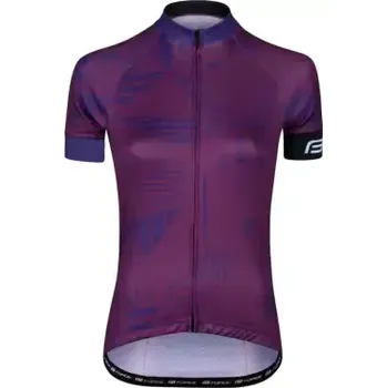cyklistický dres Force Shard Lady dámský dres krátký rukáv fialová vel. M