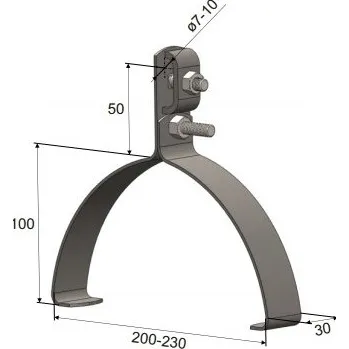 Hromosvod Podpěra PV 15a plech Cu 300090 TREMIS s.r.o. 57-02-525-33105