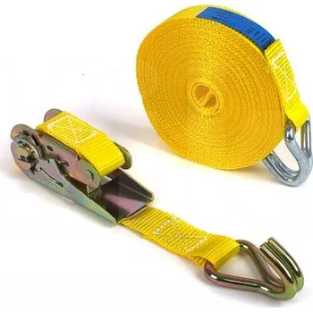 Upínací popruh Upínací pás 1t/7m 25mm - krátká račna Oranžová