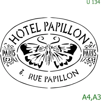 Šablona U 134 - A4 , Nelepící folie